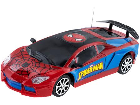 Carrinho de Controle Remoto 3 Funções Marvel Homem Aranha Candide 5812