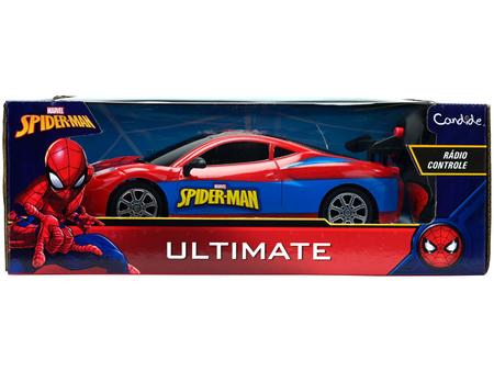 Carrinho de Controle Remoto 3 Funções Marvel Homem Aranha Candide 5812