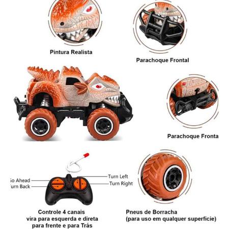 Carrinho de Controle Remoto Monster Truck Dinossauro Sortido - Utimix -  Carrinho de Controle Remoto - Magazine Luiza
