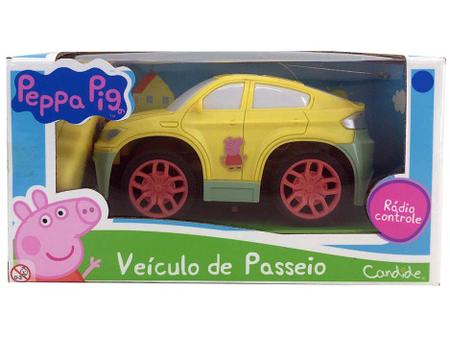 CARRO COM CONTROLE REMOTO RC3 FUNC - PILHAS - PEPPA PIG - Top Brasil  Presentes