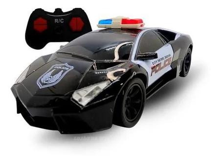 Imagem de Carrinho De Controle Remoto Policia Super Carro Brinquedo