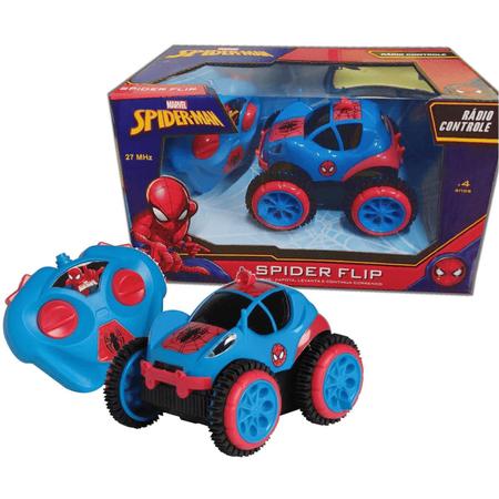 Carro de Controle Remoto Homem-Aranha Spiderman Candide 5845 - Carrinho de Controle  Remoto - Magazine Luiza