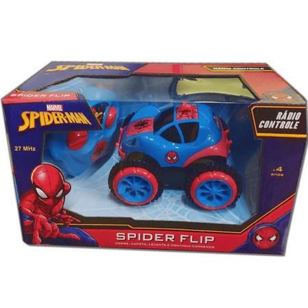 Carro de Controle Remoto Homem ARANHA Spider FLIP Candide 5851 - Carrinho  de Controle Remoto - Magazine Luiza