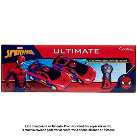 Carro De Controle Remoto Ultimate Candide Homem Aranha 3 Funções