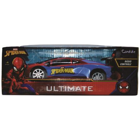 Carrinho Controle Remoto Homem Aranha Ultimate Candide