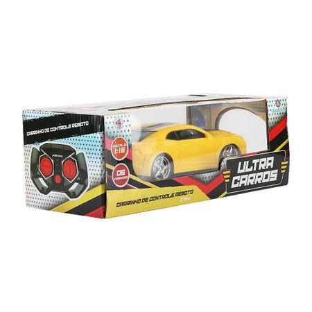 Carrinho De Controle Remoto Brinquedo Ultra Carro 6 Comandos - Polibrinq