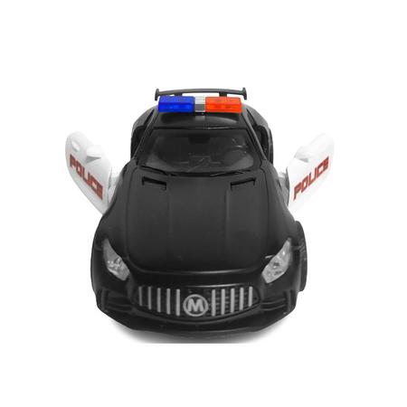 Imagem de Carrinho de Ferro da Polícia Mercedes Brinquedo que Polícia Abre Portas - 1 Und