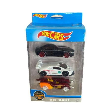 Kit 10/5 Carrinhos Hot Car Ferro Raros Tipo Hot Wheels - Kids Think Big -  Carrinho de Brinquedo - Magazine Luiza