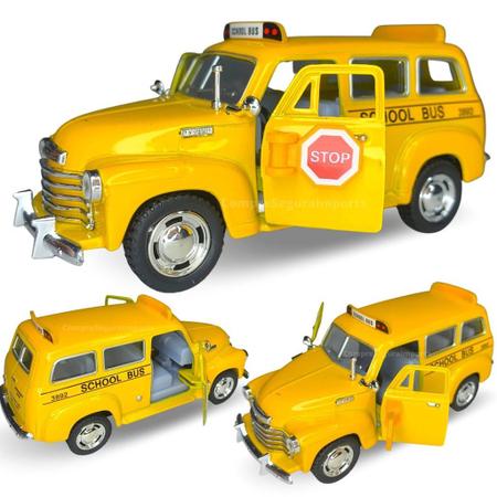 Carrinho De Ferro Miniatura Chevrolet Suburban 1950 Escolar Europio Miniaturas de Carros Magazine Luiza