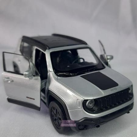 Imagem de Carrinho De Ferro Miniatura Jeep Renegade Metal Abre A Porta