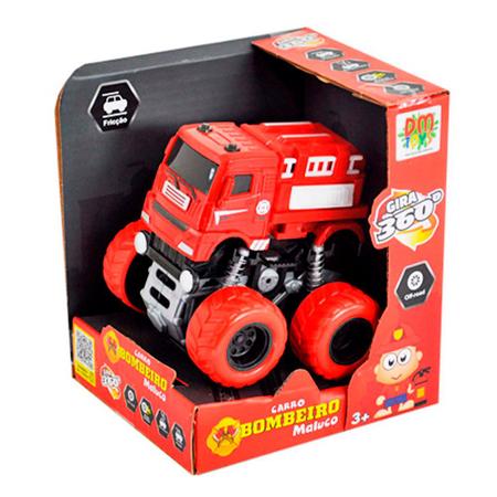 Carro Fricção Bombeiro 4×4 Maluco – DM Toys