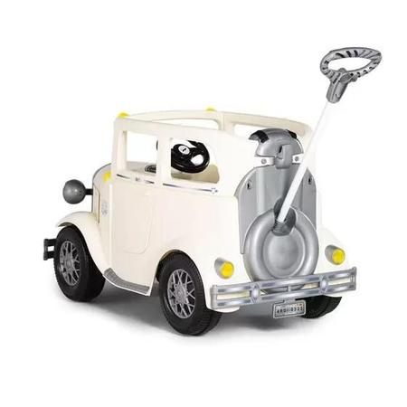 Imagem de Carrinho de Passeio e Pedal Infantil Calhambeque Branco CALESITA