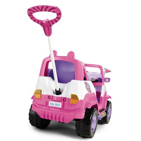 Imagem de Carrinho de Passeio e Pedal Infantil Diipi Jip Calesita com Empurrador