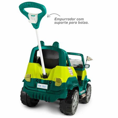 Imagem de Carrinho de Passeio e Pedal - Jipe Diipi - Verde - Calesita