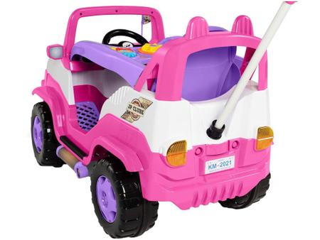 Imagem de Carrinho de Passeio Infantil Jipe Diipi com Pedal - com Empurrador Calesita