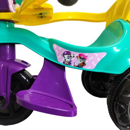 Imagem de Carrinho De Passeio Infantil Kids Motoca Triciclo Com Empurrador E Proteção Até 25Kg Unissex 2 Em 1