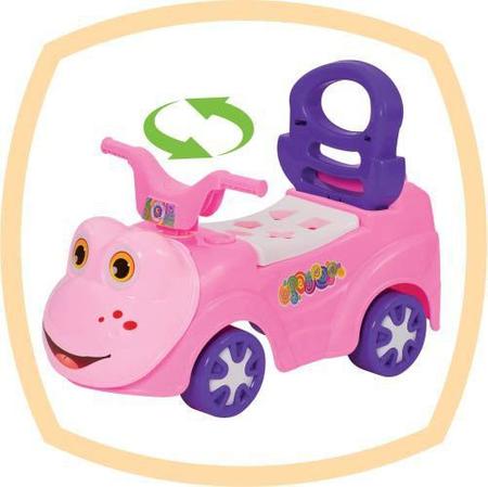 Imagem de Carrinho de Passeio Infantil Menina Rã Baby Car Mercotoys