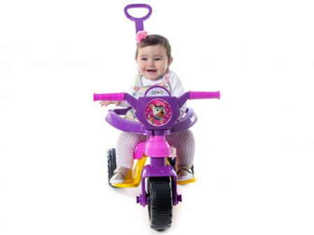 CARRINHO DE PASSEIO/PEDAL INFANTIL KEMOTOCA GATINHA COM HASTE - Brinquedo -  Kendy - Brincar faz parte