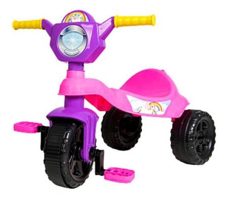 CARRINHO DE PASSEIO/PEDAL INFANTIL KEMOTOCA GATINHA COM HASTE - Brinquedo -  Kendy - Brincar faz parte