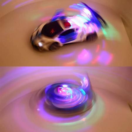 Imagem de Carrinho De Policia Carro Emite Som Luz Transforma Gira 360 graus
