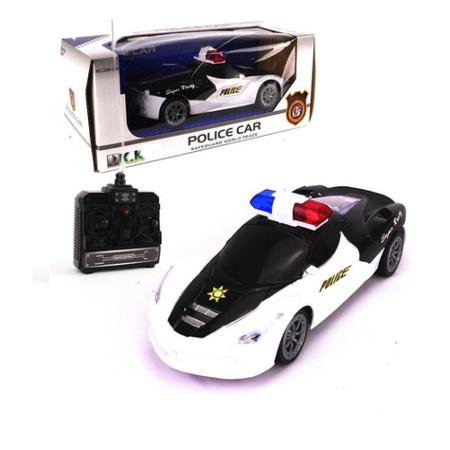 Brinquedo Infantil Carrinho De Policia Controle Remoto Luz