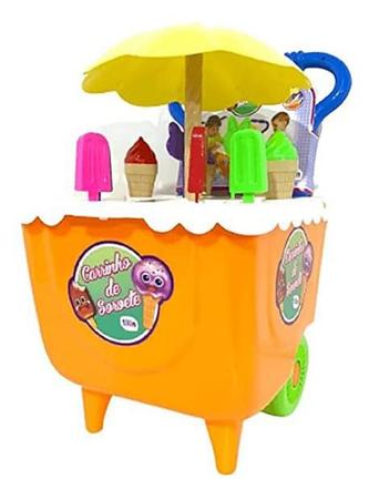 Carrinho de Sorvete Brinquedo Cozinha Infantil Sorvetinho - Dupari