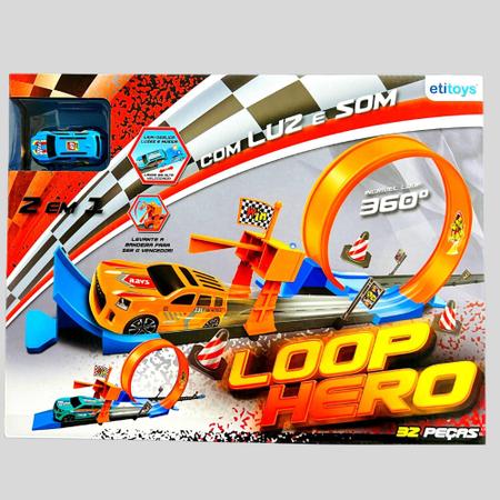 Pista Carrinho Fricção Looping Spin Alta Velocidade Radical - I