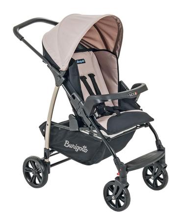 Carrinho de bebe com bebe conforto burigotto ecco capuccino 2025