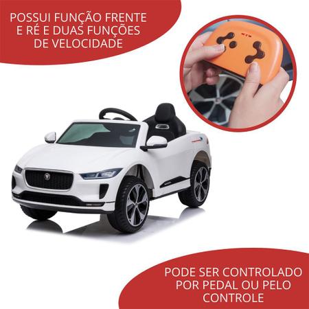 Imagem de Carrinho Elétrico Infantil Importway Jaguar Branco 12v