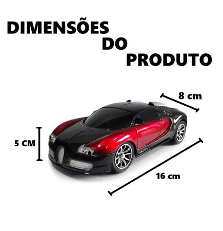 Carrinho Controle Remoto Esportivo 4 Funcoes 1:24 Vermelho