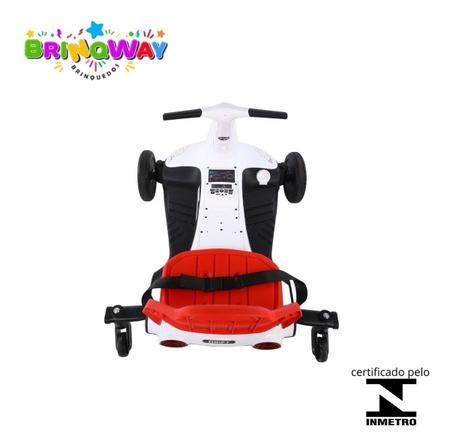 Carrinho Estilo Drift Triciclo Elétrico Tipo Scooter Motorizado 12v Com  Luzes e Som Para Crianças Preto E Vermelho - Importway - Mini Veículos -  Magazine Luiza