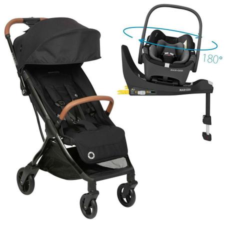 Imagem de Carrinho Eva Bebê Conforto Gira 180 E Base Isofix Maxi Cosi