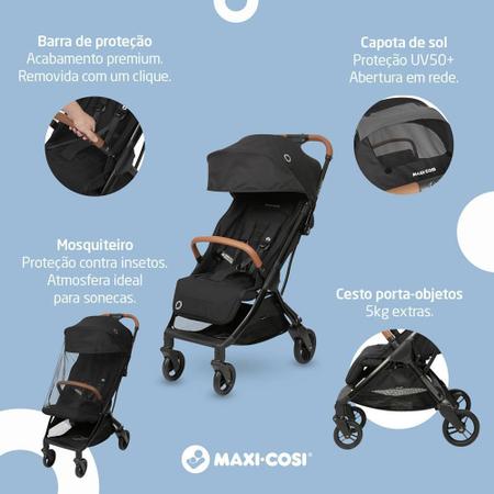 Imagem de Carrinho Eva Bebê Conforto Gira 180 E Base Isofix Maxi Cosi