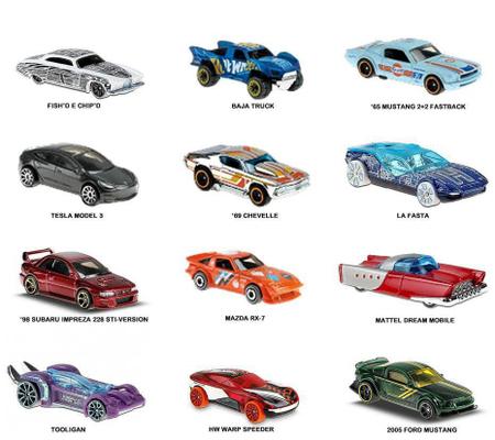 Kit com 12 Carrinhos Hot Wheels Básicos Modelos sortidos C4982 Mattel -  Star Brink Brinquedos