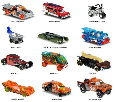 Kit com 12 Carrinhos Hot Wheels Básicos Modelos sortidos C4982 Mattel -  Star Brink Brinquedos