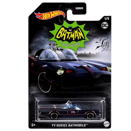 Imagem de Carrinho Hot Wheels Batman Batmóvel Série Clássica de TV