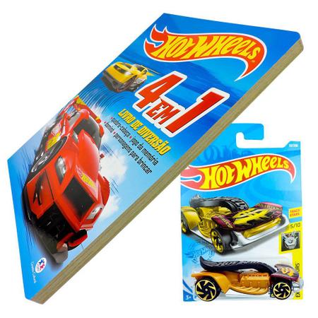 Carrinho Hot Wheels Raijin Express Mattel + Livro com Quebra Cabeça Memória  e Dominó - Mattel/Ciranda Cultural - Carrinho de Brinquedo - Magazine Luiza