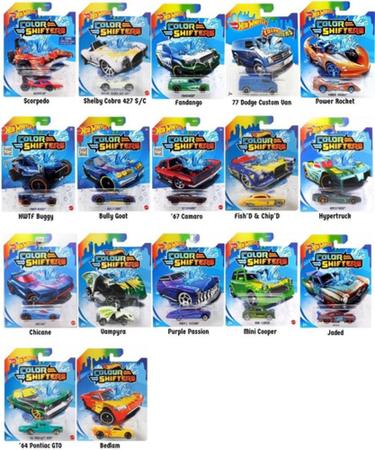 Carrinho Hot Wheels Muda De Cor - Color Shifters Sortido