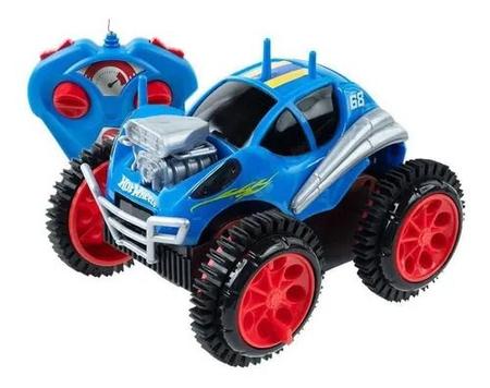 Carrinho Controle Remoto Turbo Tumbling Hot Wheels - Azul - Zaza Toys