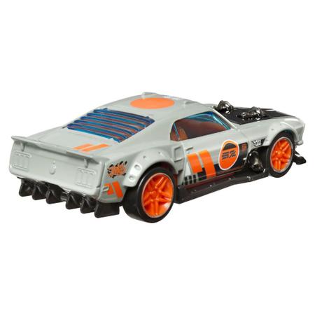 Imagem de Carrinho Hot Wheels - Ford Mustang 1969 - Pull-Back Speeders - 1:43 - Mattel