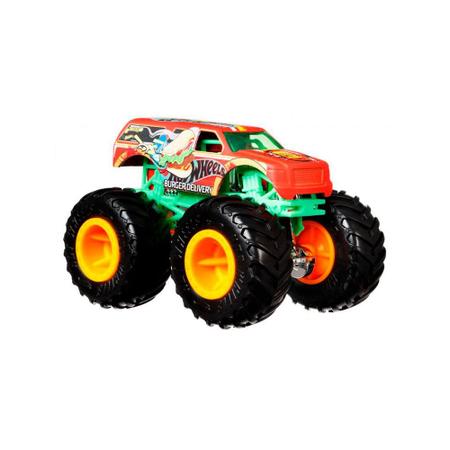 Hot Wheels Monster Truck 1:64 Burger Delivery, Mini Cientista Brinquedos -  Brinquedos Educativos e Criativos