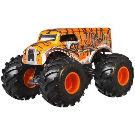 Carrinho Hot Wheels - Monster Trucks - 1:24 - Zebra Shark - Mattel -  superlegalbrinquedos