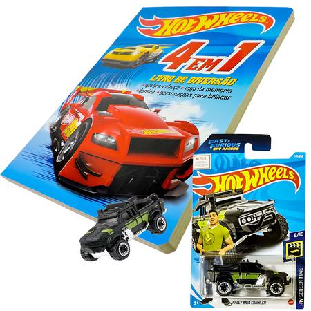 Carrinho Hot Wheels Raijin Express Mattel + Livro com Quebra Cabeça Memória  e Dominó - Mattel/Ciranda Cultural - Carrinho de Brinquedo - Magazine Luiza