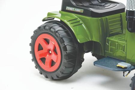 Carrinho Infantil Passeio De Pedal Trator Fendt - Com Caçamba - Biemme -  Verde