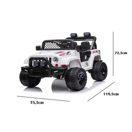 Imagem de Carrinho Jipe Infantil Elétrico Jipe Off Road 12v com Controle Remoto