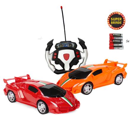 Brinquedo Carrinho Controle Remoto Carro Corrida/Policia/ Tipo Lamborghini,  Fanwix