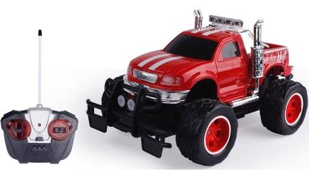 Carro Controle Remoto Off Road Monster Truck Pneus Gigantes Recarregável  Verde e Vermelho - Well Kids - Carrinho de Controle Remoto - Magazine Luiza