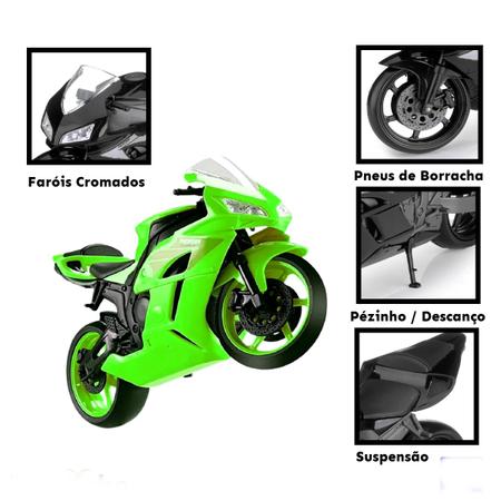 Roma moto corrida de brinquedo super bikes motor cycle verde em