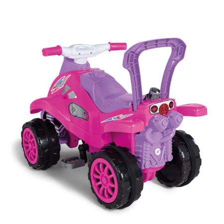 Imagem de Carrinho Passeio Bebê Infantil E Pedal Calesita Empurrador Cross Legacy Pink