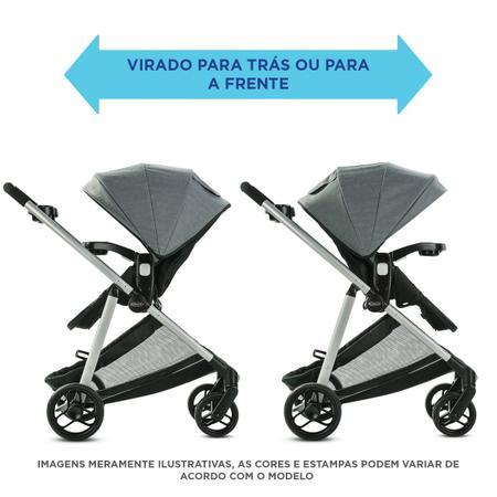 Imagem de Carrinho Passeio c/ Bebê Conforto TS ModesElement Azul Graco